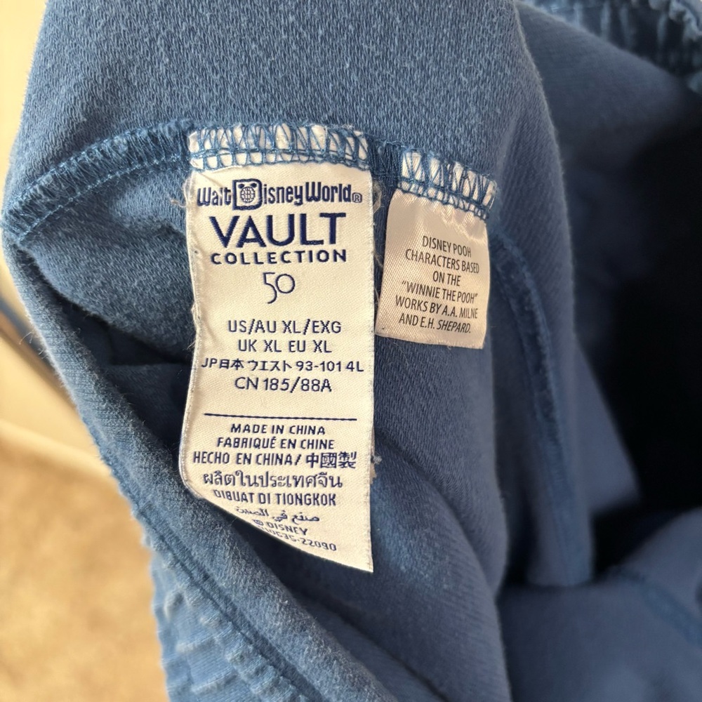 Walt Disney World Vault Collection 50 Size XL Blue Pants - Picture 3 of 7